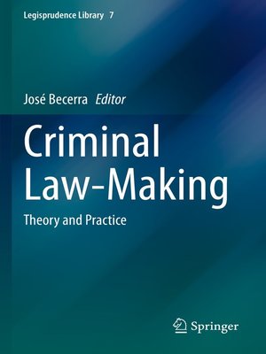 cover image of Criminal Law-Making